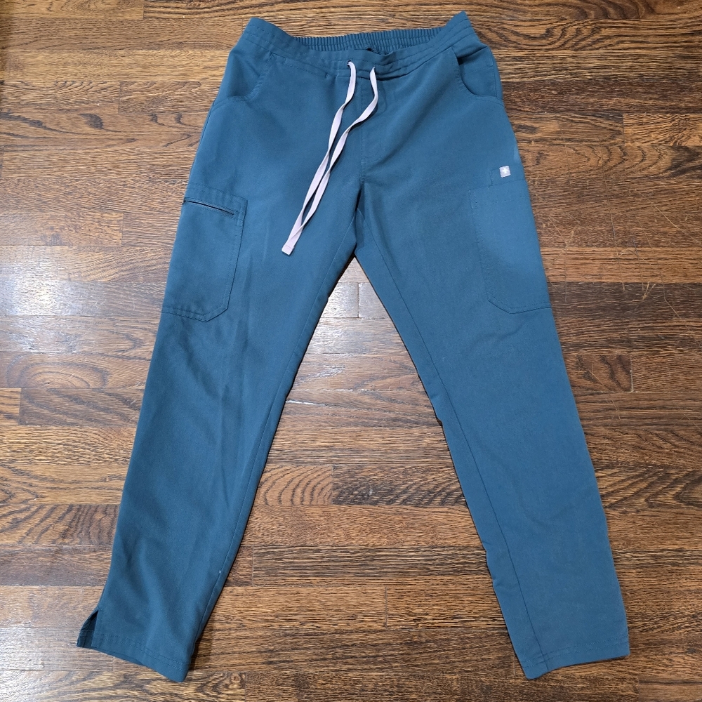 FIGS Women's Technical Collection Pants Drawstring Stretch, XS/P, Green